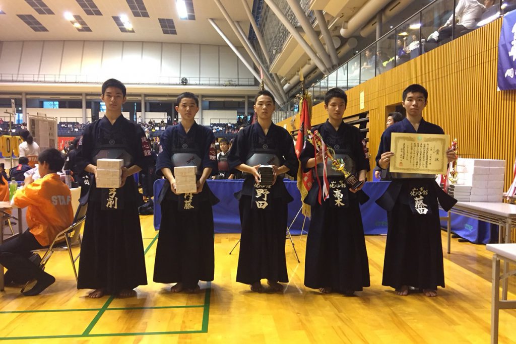 平成29年度愛知県剣道道場連盟「近藤杯」争奪少年剣道錬成大会　中学生の部　第三位　山梨健心館