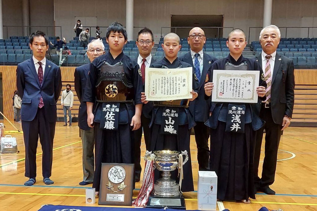 第51回愛知県道場少年剣道大会・中学生の部　第三位　洗心道場B