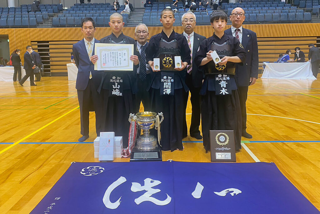 第52回愛知県道場少年剣道大会・中学生の部　優勝：洗心道場A