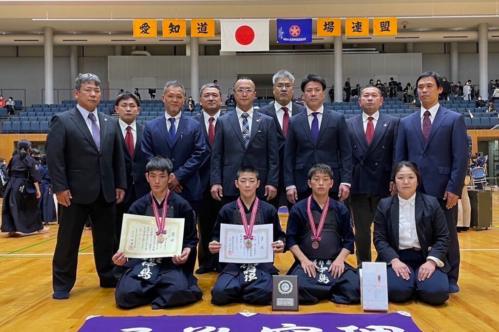 第52回愛知県道場少年剣道大会・中学生の部　第三位：東レ居敬堂A